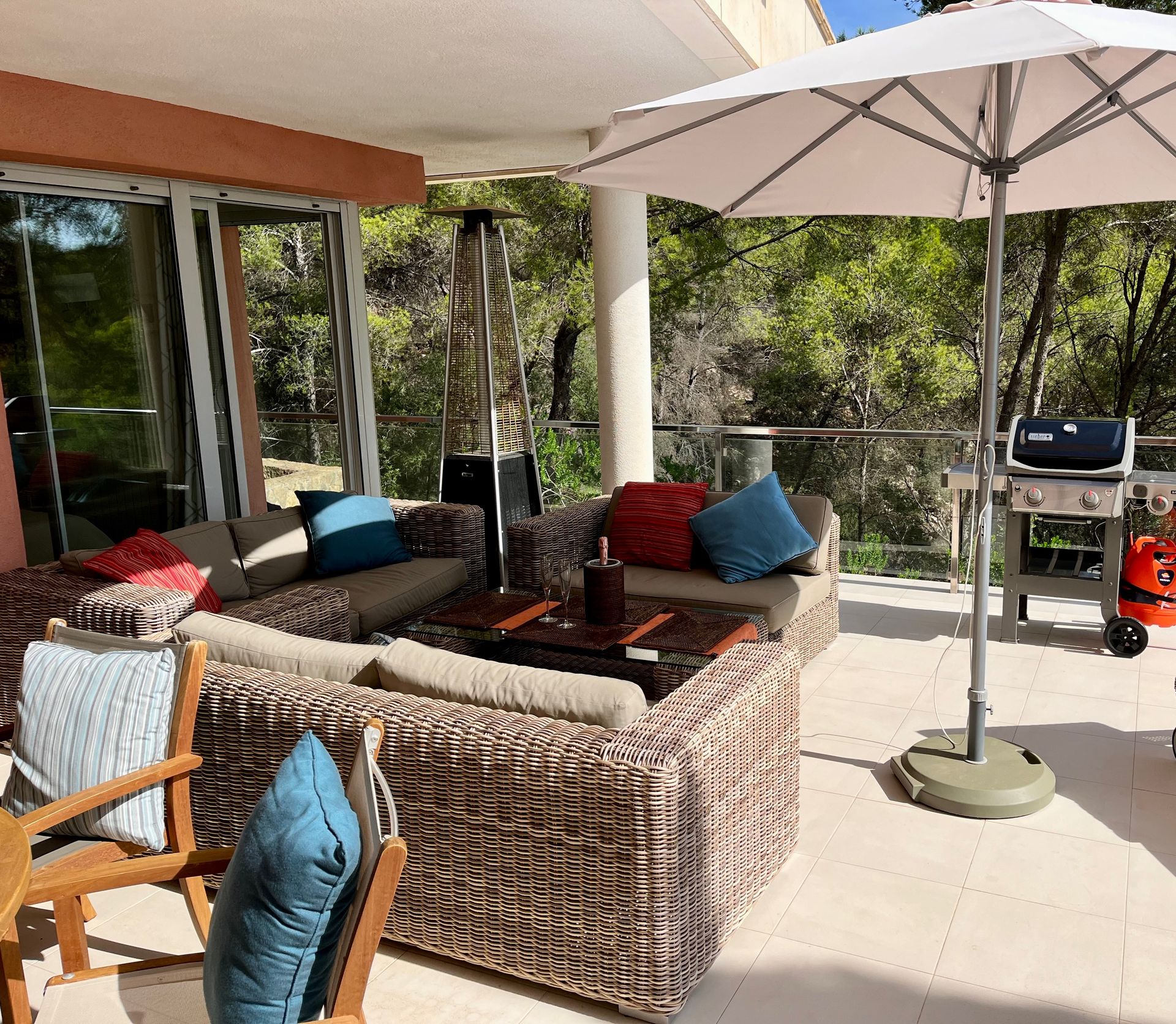 Garden Apartment for Rent in Sol de Mallorca with Sea Views