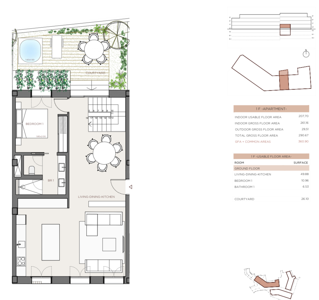 New townhouses for sale in XO Jonquet Residences in Palma – Santa Catalina
