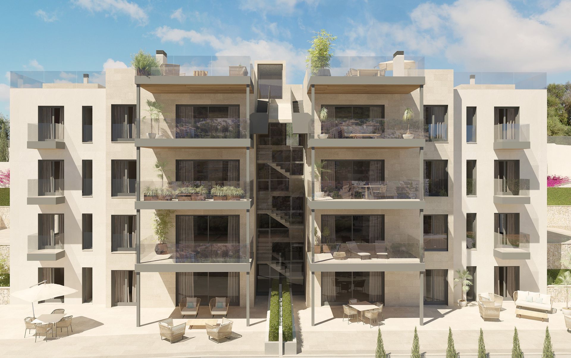 New penthouse for sale in Santa Ponsa with sea views