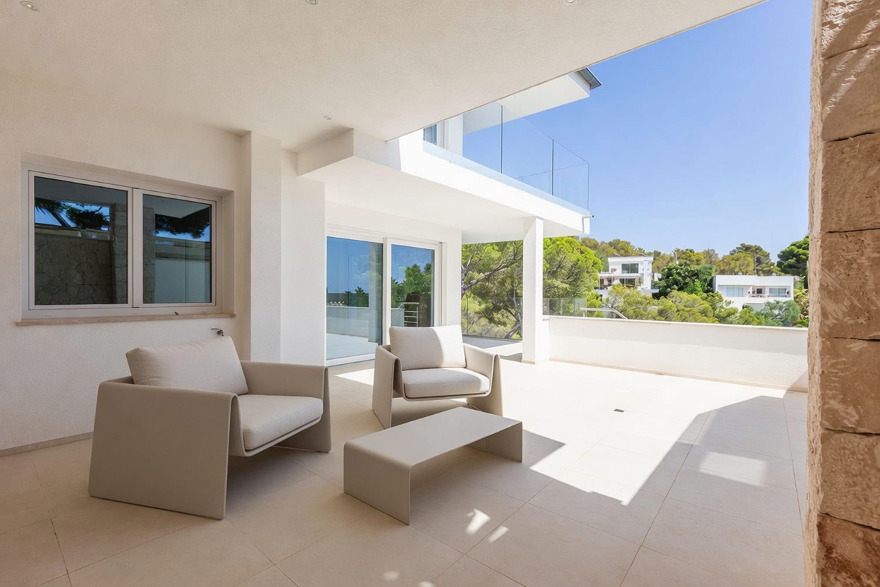 Moderne Villa mit traumhaftem Meerblick in Costa d'en Blanes zu verkaufen