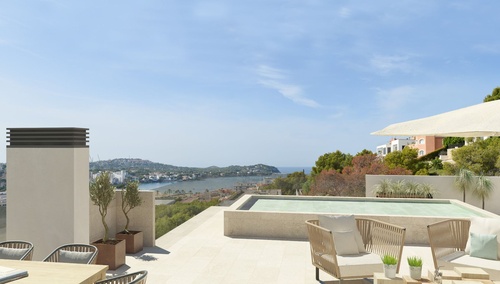 New penthouse for sale in Santa Ponsa with sea views