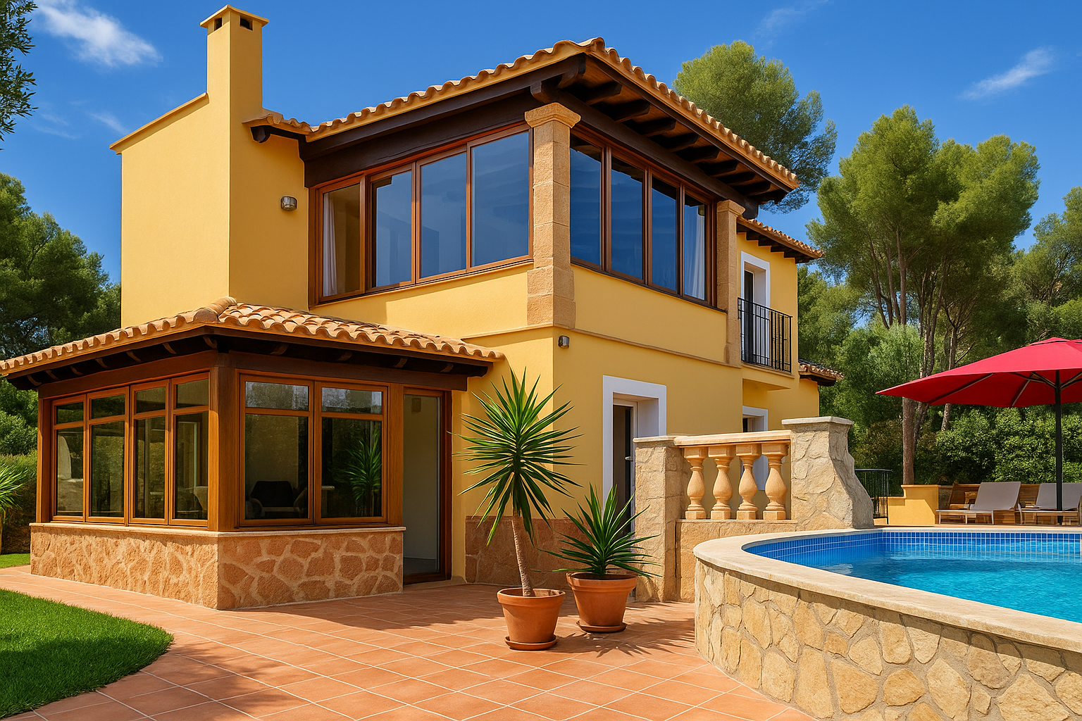 Villa till salu på Mallorca med potential i Santa Ponsa